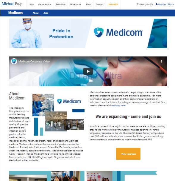 Micro site Medicom Group