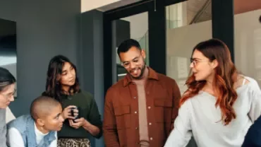 a group working together 
